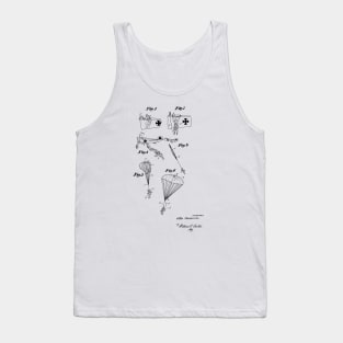 Parachute Vintage Patent Hand Drawing Tank Top